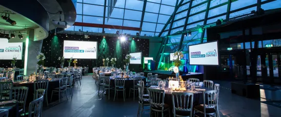 Atrium event space Glasgow Science Centre